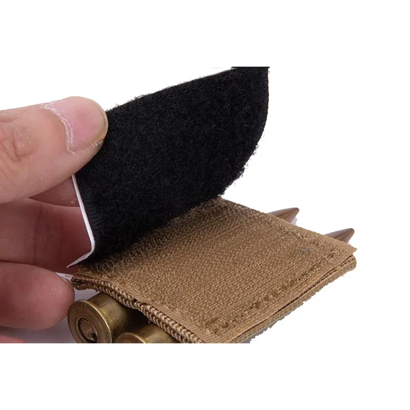 1,93X1,53 en soporte táctico de munición de 2 balas para Rifle, pistola, funda para cartuchos 12GA, parche adhesivo, accesorios de caza - imagen 4