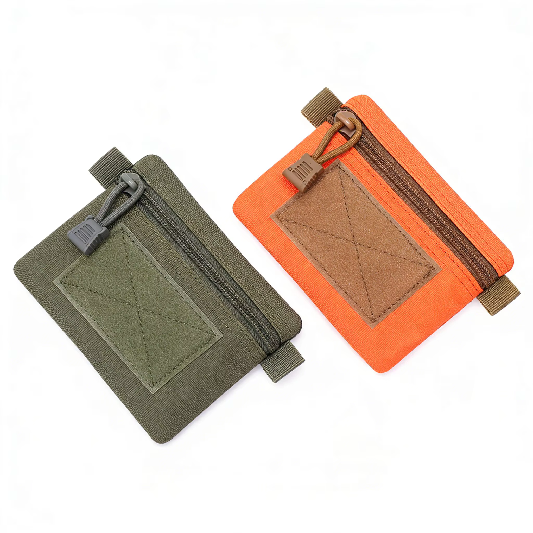 Monedero táctico EDC mini con cremallera para acampada y senderismo