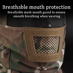 Máscara de malla transpirable acolchada para Airsoft y outdoor