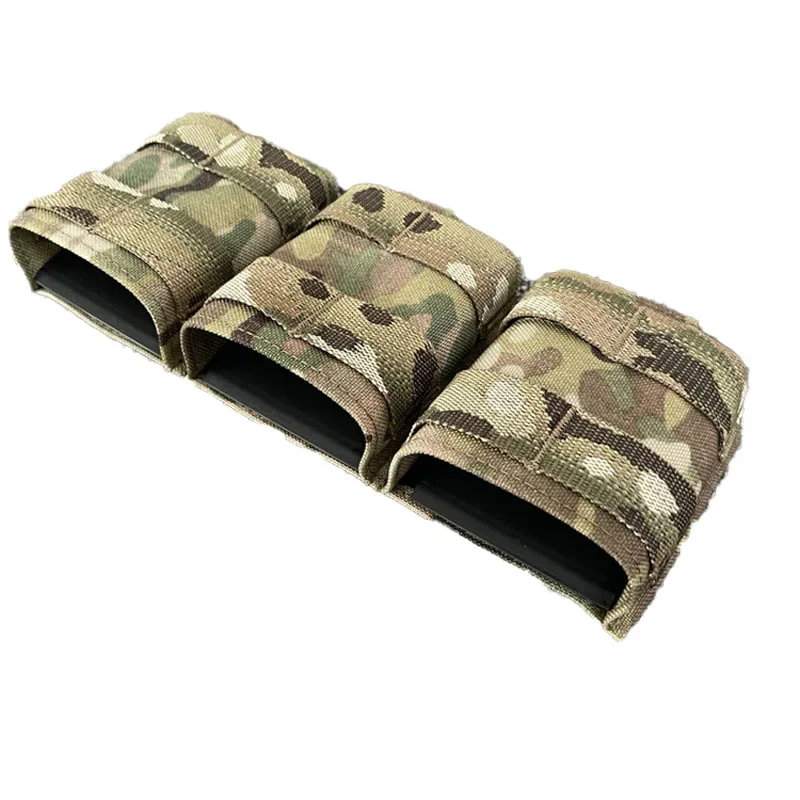 Chaleco táctico Triple bolsa para revistas 5,56 + 5,56 + 5,56 sistema lateral Mag bolsa Clip bolsas soporte bolsillo - imagen 3