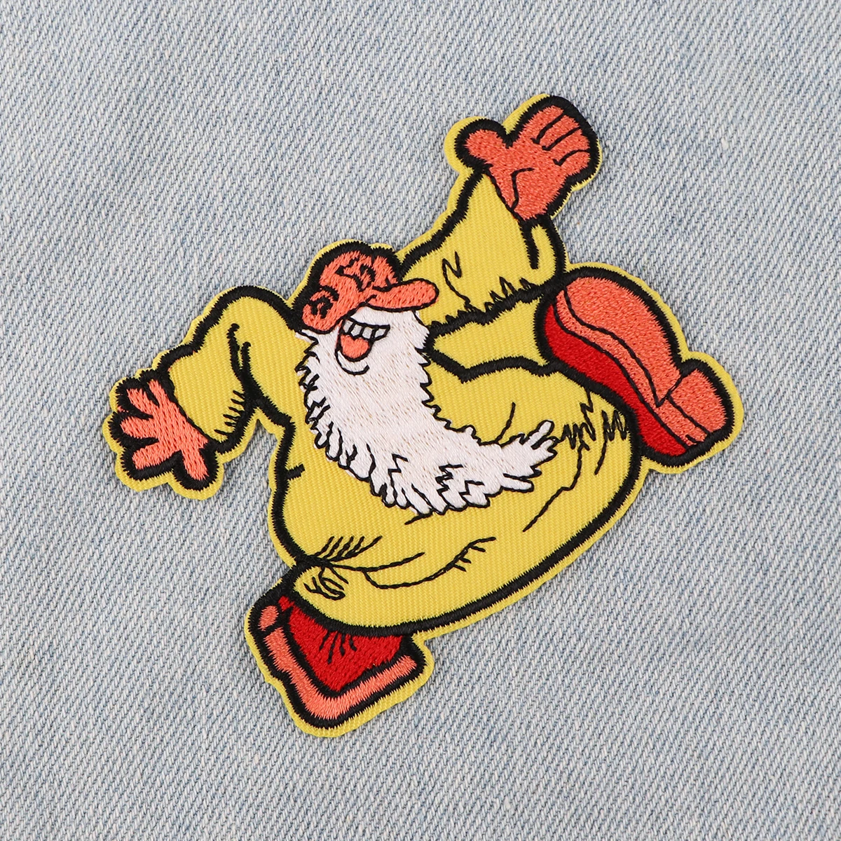 Parches bordados de anciano para ropa, pegatinas, apliques de planchado DIY, parches para ropa, chaqueta, Jeans, rayas de moda - imagen 2