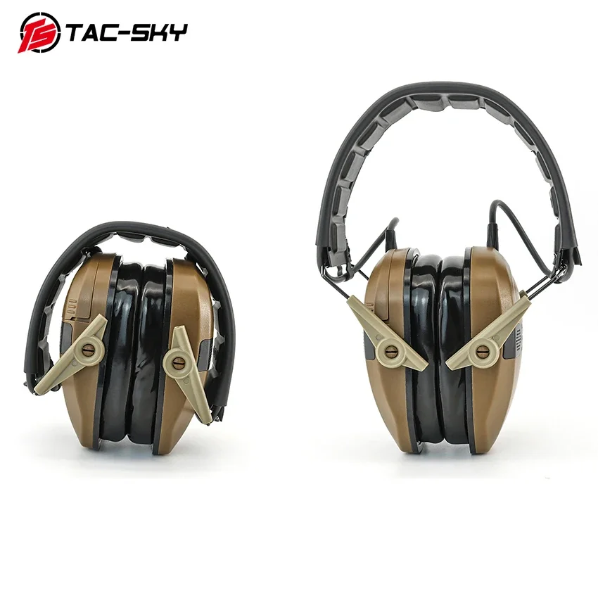 Auriculares de caza airsoft TS TAC-SKY, cascos con diadema, extraíbles, cojines de silicona para los oídos, plegables, nueva actualización - imagen 5