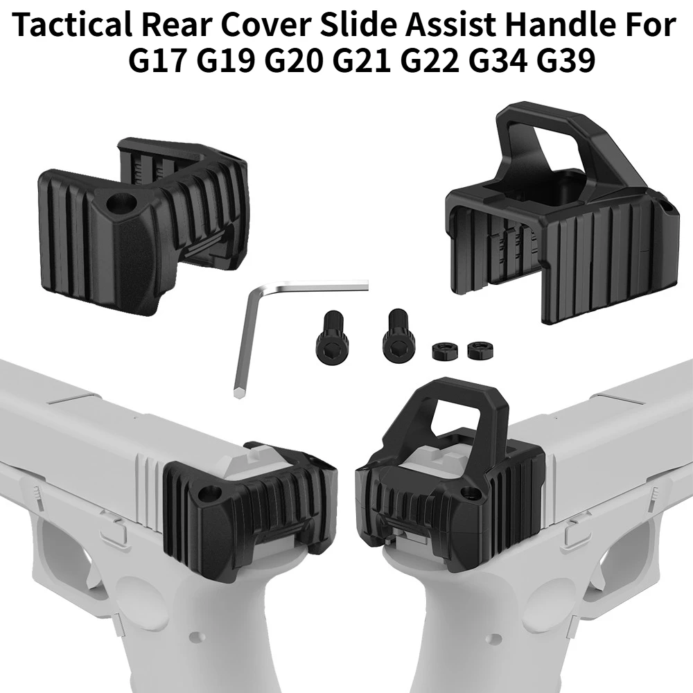 Cubierta táctica trasera con asa deslizante para pistola airsoft - imagen 4