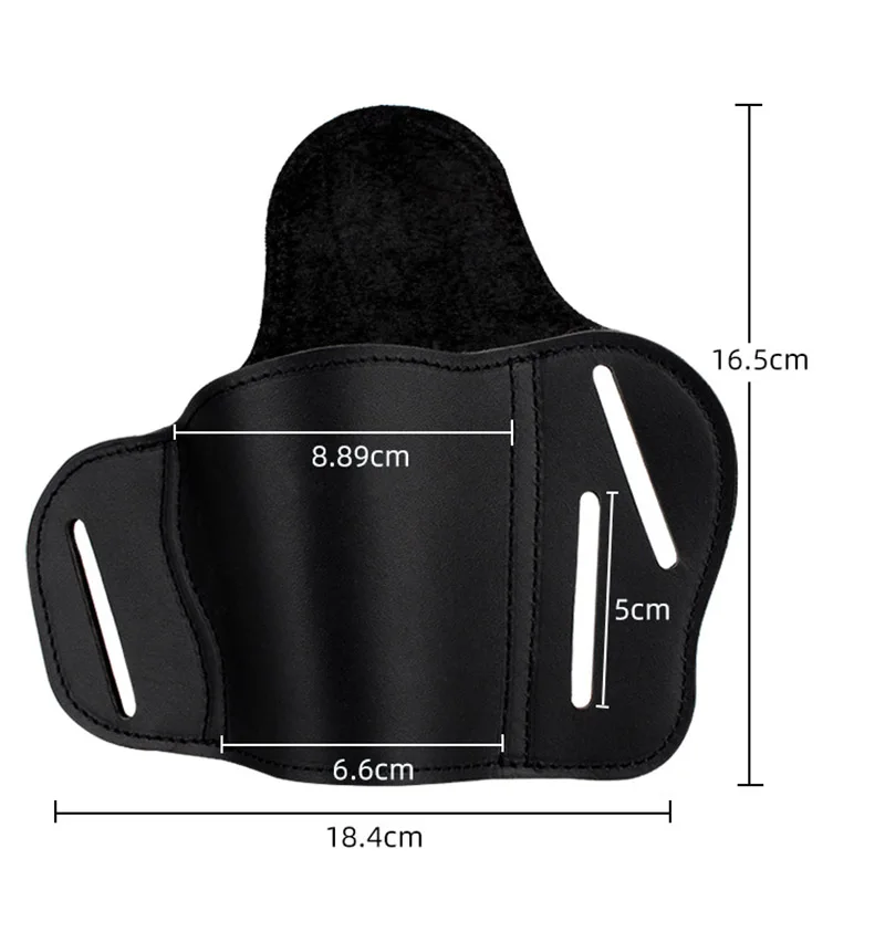 Funda de cuero para caza táctica, bolsa oculta para pistola, funda de cuero Invisible para pistola Glock 17 19 22 23 43 P226 P229 Ruger 92 M92 - imagen 2