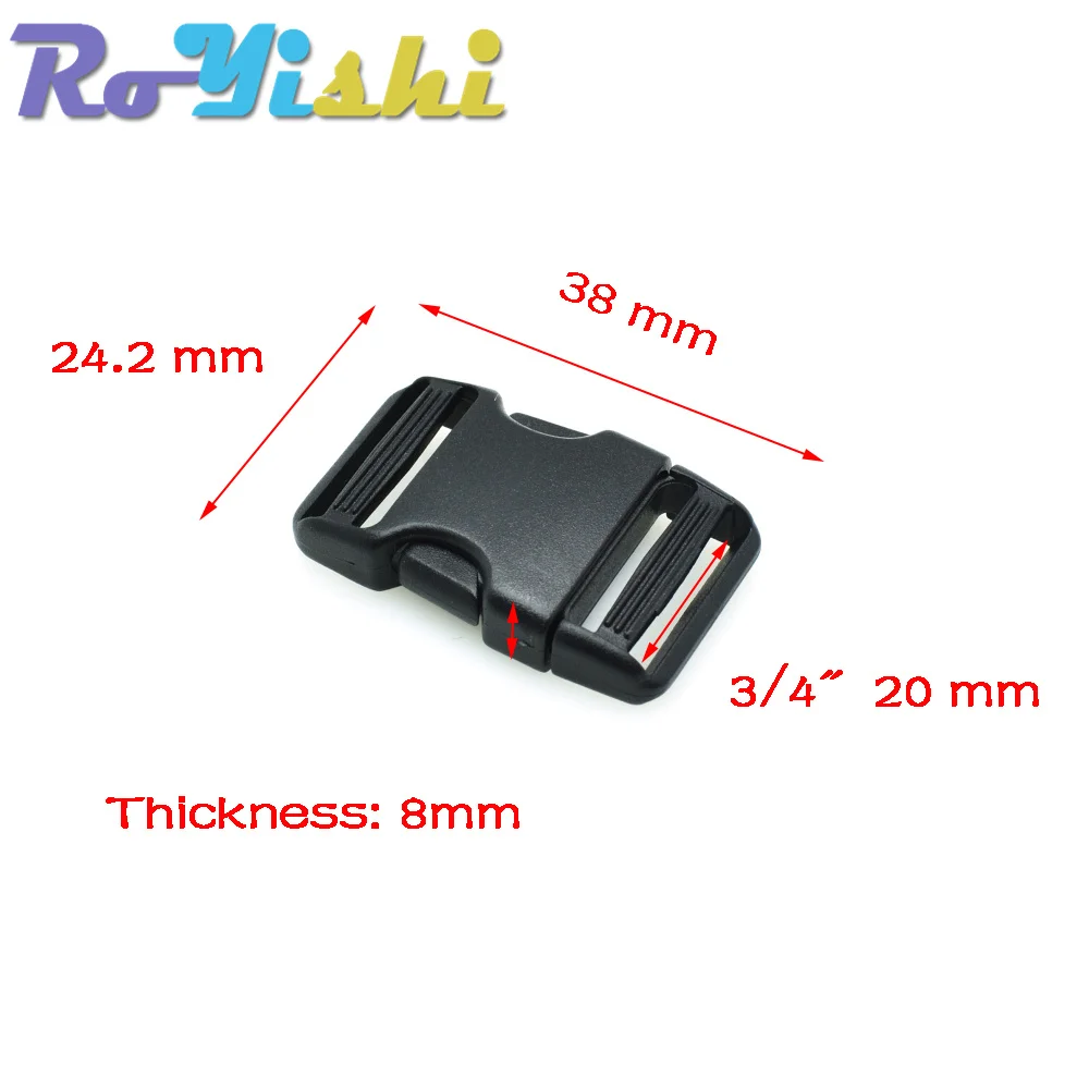 Hebilla de apertura lateral de 20mm, 25mm, 32mm y 38mm, cinturones ajustables dobles, correas para mochila táctica, correas para bolsas, accesorios - imagen 2