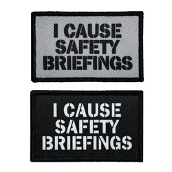 Parche bordado de seguridad - divertido para mochilas y chaquetas