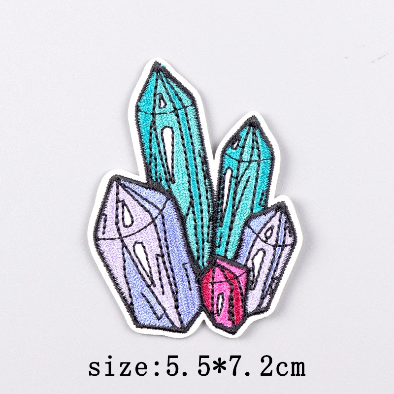 Parche de bola mágica para planchar en la ropa, parche bordado de Anime, Gema de diamante, lazo de gancho - imagen 5