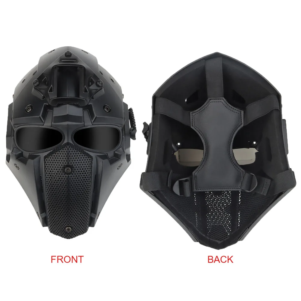 Máscara táctica de Airsoft transpirable, máscara protectora de cara completa para Paintball, juego de guerra CS, utilería para Cosplay de Halloween al aire libre - imagen 3