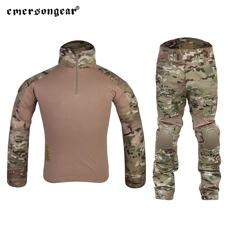 Emersongear Gen2 camisas de combate pantalones G2 trajes de entrenamiento conjuntos de uniformes tácticos pantalones Cargo de servicio Airsoft caza senderismo al aire libre - imagen 3