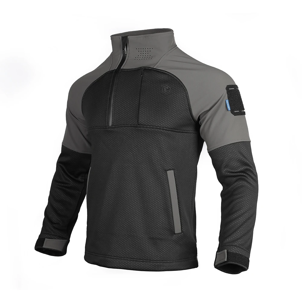 Emersongear BlueLabel táctico rinoceronte funcional chaqueta con capucha cortavientos caza senderismo Casual diario reciclado poliéster BK - imagen 4