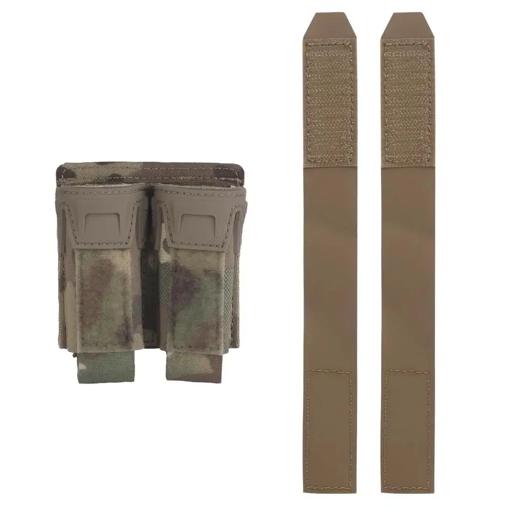 Bolsa táctica para revistas, 9mm, liberación rápida individual/doble, MOLLE, caza, tiro, Airsoft, Mag, linterna, cuchillo, funda, equipo - imagen 5