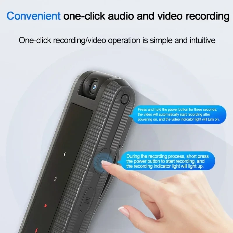 Mini cámara corporal HD Original, bolígrafo de grabación inteligente con reducción de ruido, cámara de movimiento giratoria Digital, grabadora de conferencia DV - imagen 4
