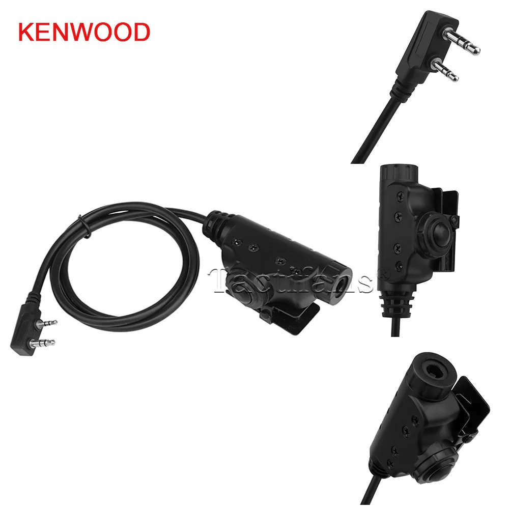 Adaptador de auriculares táctico PTT U94 V2 para Icom / Kenwood/Midland/Talkabout Motorola/auriculares para teléfono móvil, enchufe U174 - imagen 3