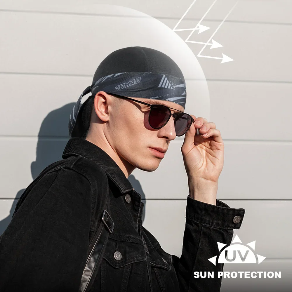 Gorra para correr de secado rápido de verano, gorro deportivo para ciclismo, sombrero de pirata para hombres y mujeres, bicicleta al aire libre, senderismo, Beaseball, pañuelo para la cabeza, gorros - imagen 2