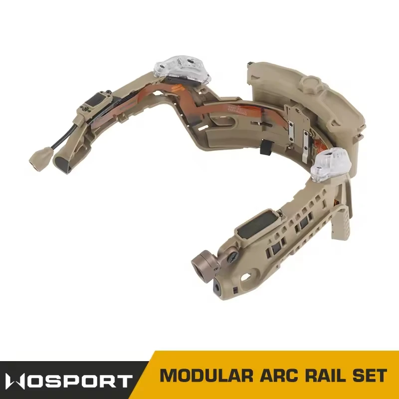 WOSPORT Riel Modular ARC para Cascos Tácticos – 5 Posiciones - imagen 5