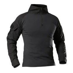 CP Camisa táctica de combate camuflaje manga larga hombre