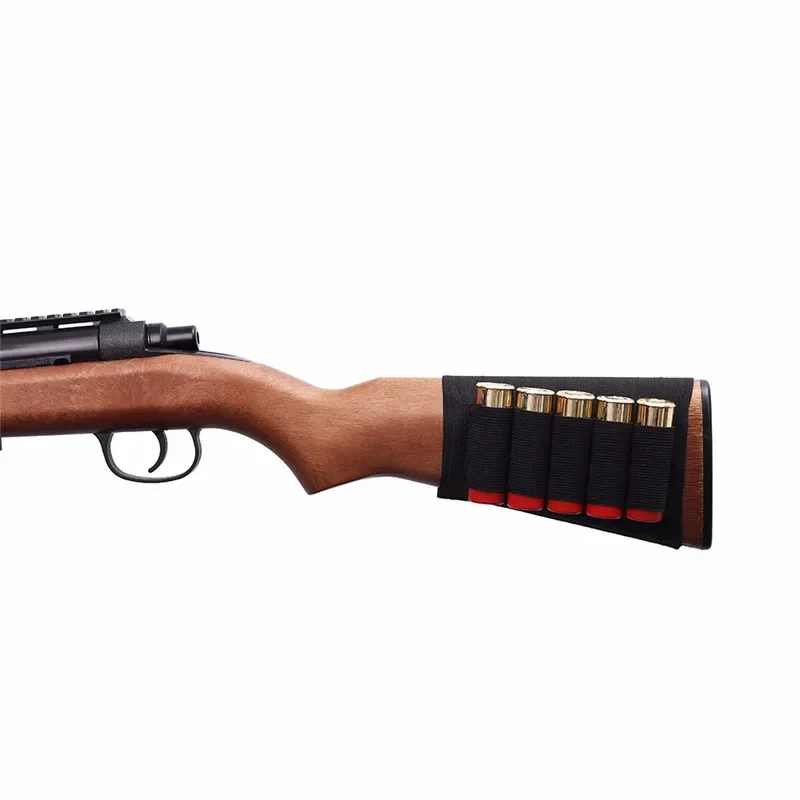 Bolsa para munición de caza y Rifle, bolsas tácticas para escopeta, cartuchos, soporte de carcasa, bolsa portadora de municiones de tela elástica - imagen 2