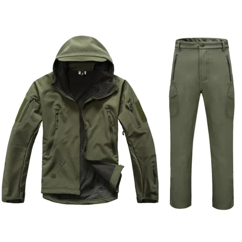 Python Lurker piel de tiburón Shell suave TAD senderismo al aire libre uniforme Airsoft chaqueta táctica pantalón impermeable cazador ropa a prueba de viento - imagen 5