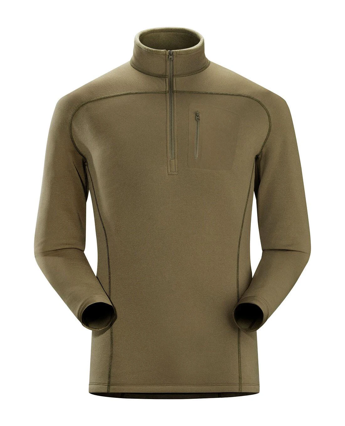 Traje de lana táctico de ropa interior gruesa respetuosa con la piel al aire libre con alto aislamiento y resistencia a la deformación - imagen 2