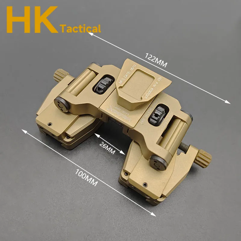 PVS14 gafas de visión nocturna Stent Skip Rhino binoculares puente NVG brazo soporte fuerte para montaje táctico L4G24 montaje rápido para casco - imagen 4