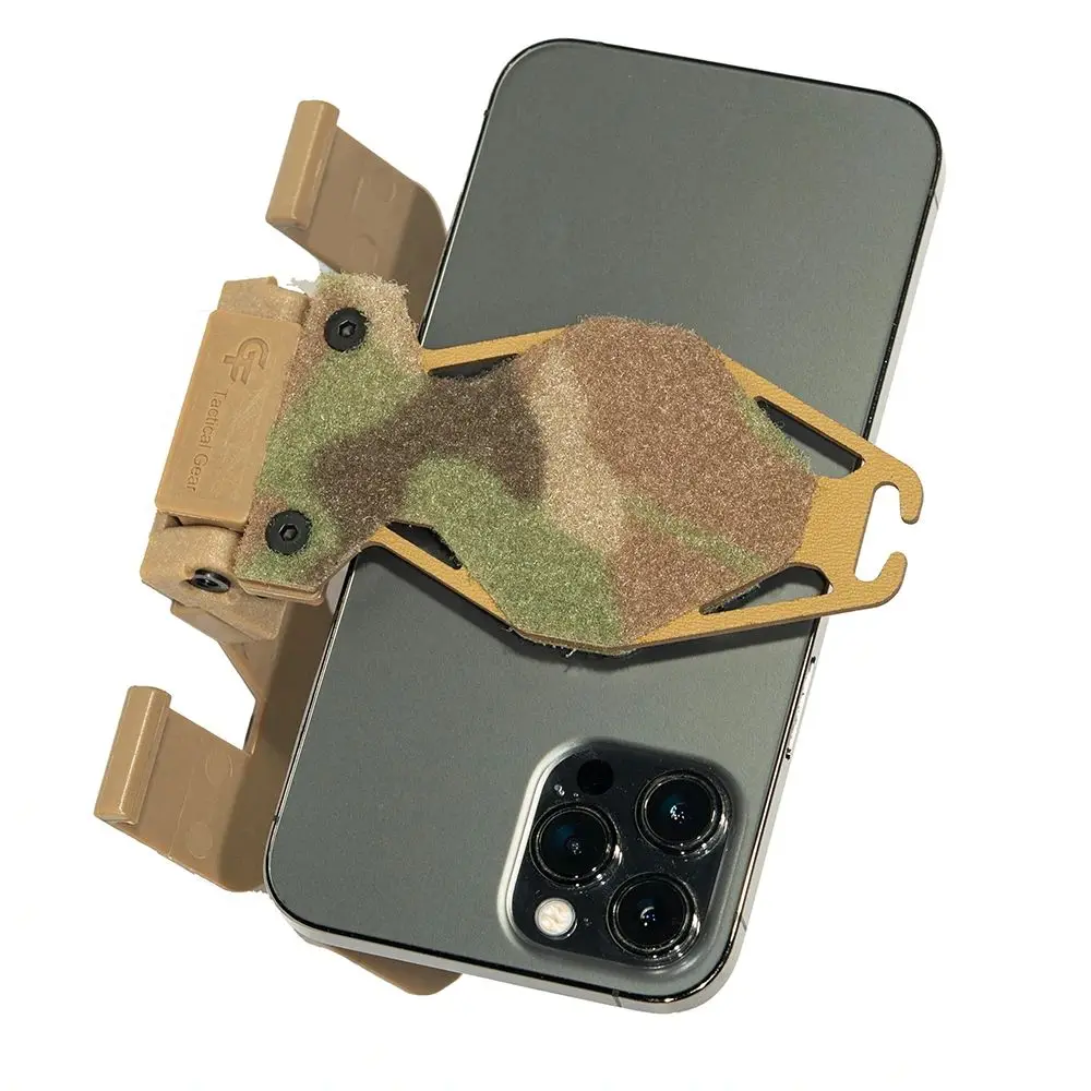 Portapapeles para teléfono Nav, soporte giratorio 90 para el pecho, soporte plegable para teléfono, placa portadora de placa táctica, accesorios universales para chaleco - imagen 4