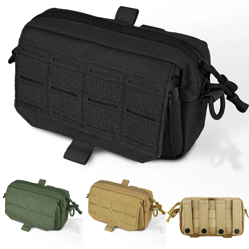 Bolsa táctica Molle de nailon 1000D, organizador EDC de utilidad, bolsas de almacenamiento de herramientas Modulares para caza y senderismo al aire libre