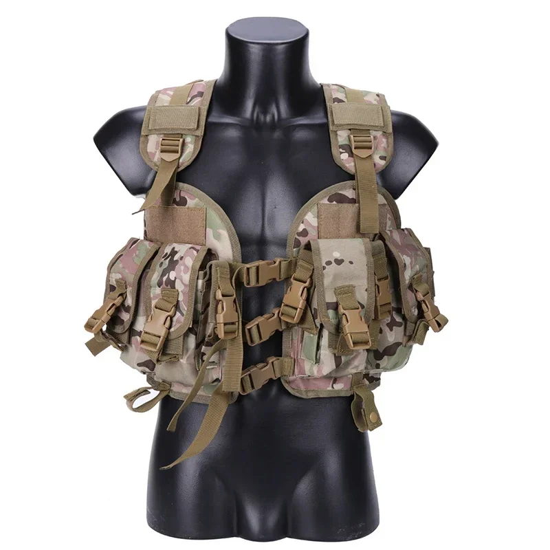 Chaleco táctico con sello, chaleco de combate de camuflaje, armadura corporal de Paintball Airsoft para caza, juego de guerra, Airsoft, deporte al aire libre con bolsa de agua - imagen 5