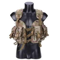 Chaleco táctico MOLLE con bolsa de agua – Airsoft y Paintball