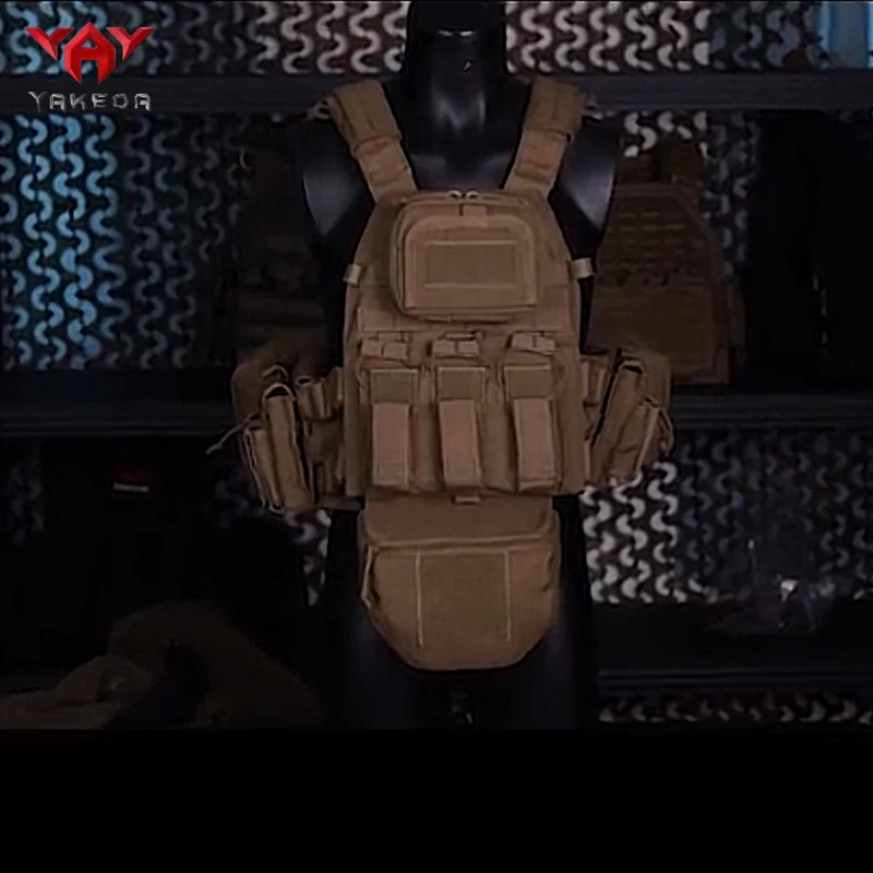 YAKEDA-Chaleco de entrenamiento multifuncional de protección completa, MOLLE, hebilla de serpiente de Metal, chalecos tácticos de camuflaje para exteriores de liberación rápida - imagen 2