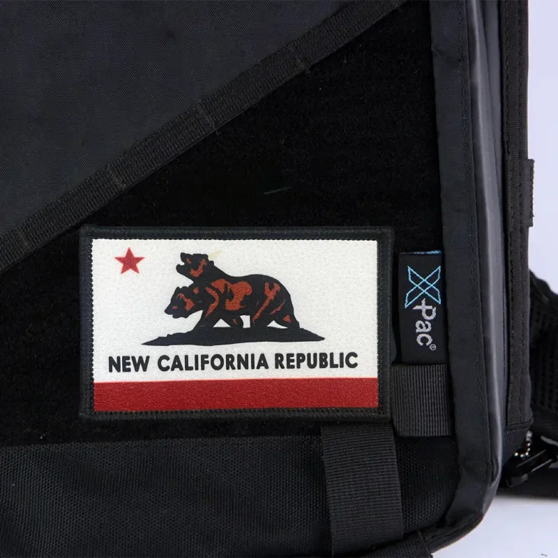 Parche de bandera de la República de California, insignia de moral táctica con estampado de gancho y bucle, mochila militar, ropa, pegatina decorativa, brazalete - imagen 5