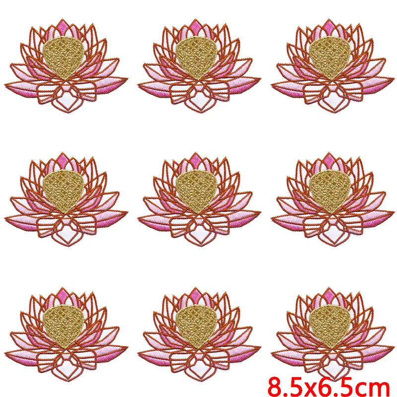 Parches para planchar al aire libre, pegatinas para ropa de naturaleza DIY, parche bordado para el sol, rayas en la decoración de la chaqueta, 10 unidades por lote - imagen 4