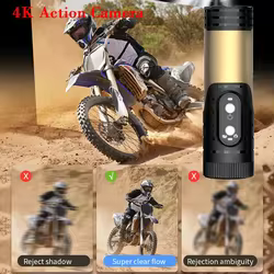 Cámara de acción antivibración 4K para bicicleta, cámara para casco de motocicleta, impermeable, deportiva, DV, inalámbrica, WiFi, grabadora de vídeo para coche