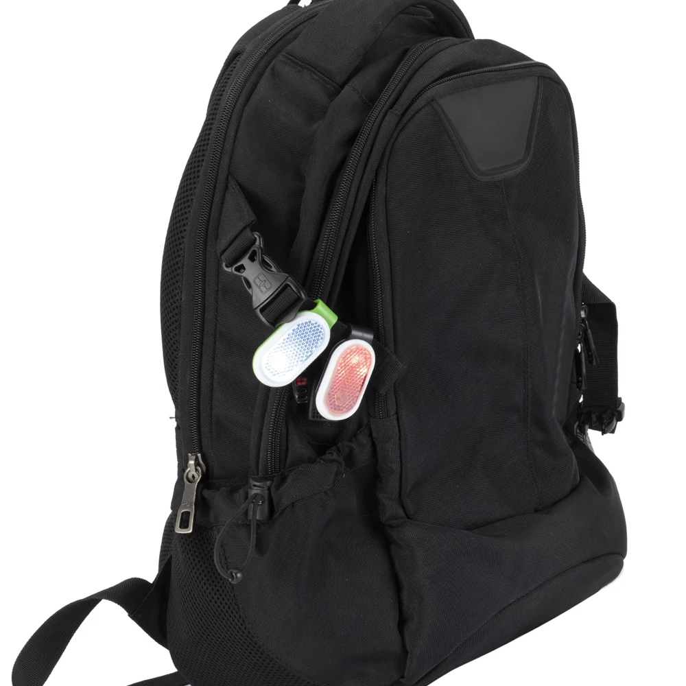 Luz de emergencia con Clip magnético para correr de noche, mochila de seguridad para deportes, caminata, Camping, trabajo de enfermera, lámpara de advertencia con flash rojo - imagen 2