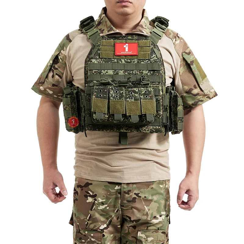 Conjunto de chaleco táctico de liberación rápida para hombre, chaleco de caza MOLLE, equipo de Paintball de liberación rápida, EMR, pequeño, verde, nuevo, 6096 - imagen 4