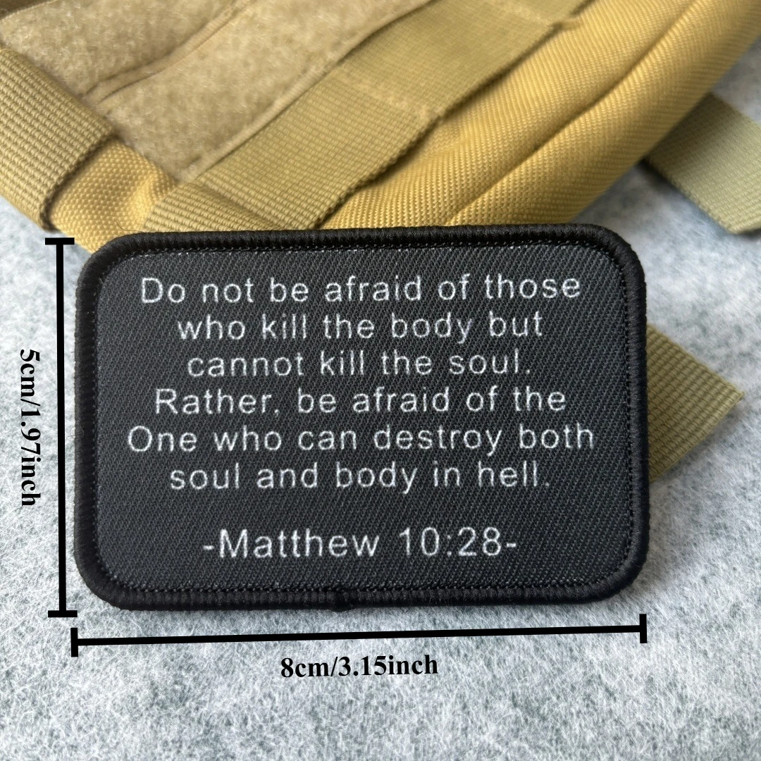 Parche táctico FSociety Mr Robot, parches divertidos de gancho y bucle, brazalete con versículo de la Biblia, insignia de moral del ejército militar, pegatinas para mochila - imagen 5