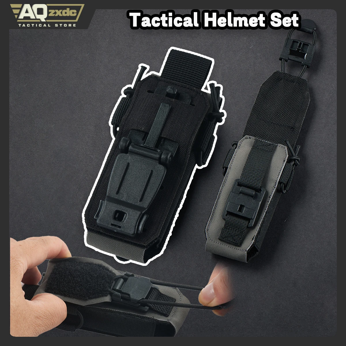 AQzxdc Airsoft LEG-32 Bolsa magnética para revistas, juego de alicates para herramientas X-PAC Bolsa de herramientas de almacenamiento de extracción rápida MOLLE Funda de bolsa extraíble para CS - imagen 2