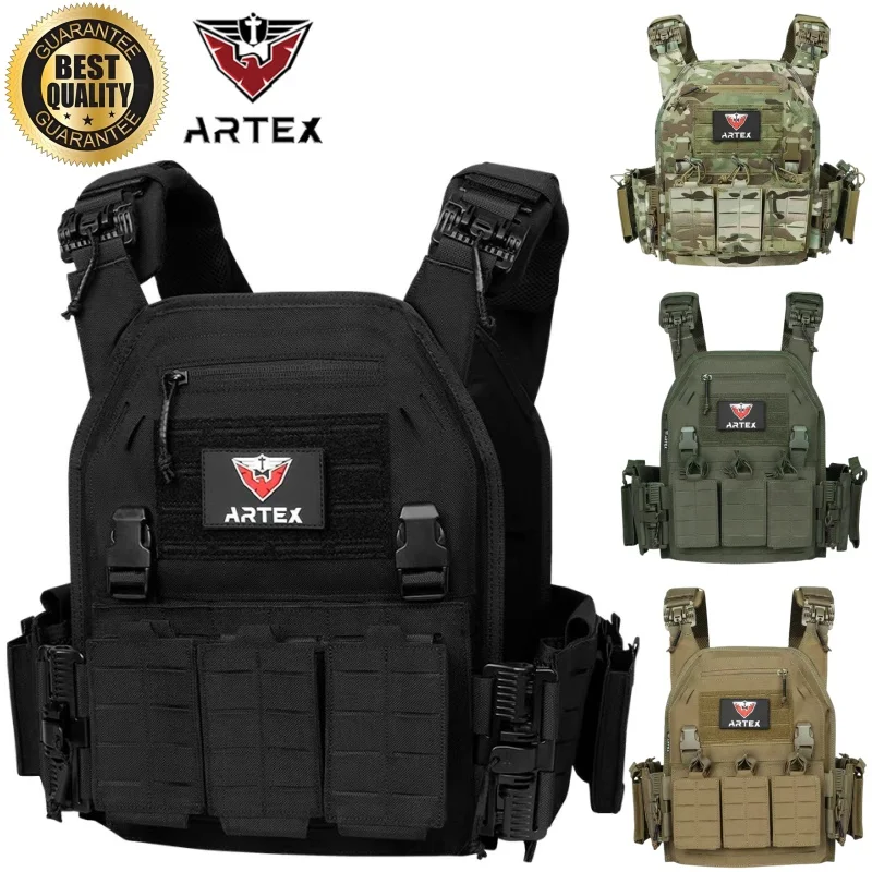 Chaleco Portaplacas Táctico Ajustable para Airsoft y Caza