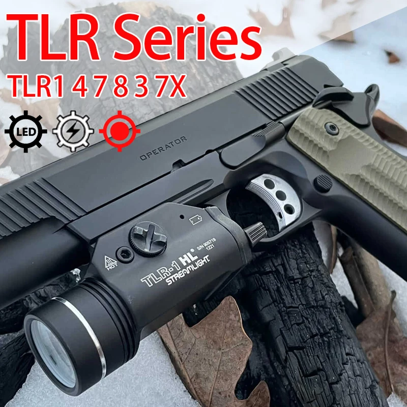 Linterna táctica TLR7X Olight TLR8 TLR1 serie Streamlight para Glock17 18C 19 22 1911 Taurus 20mm Rail Scout Light Airsolf