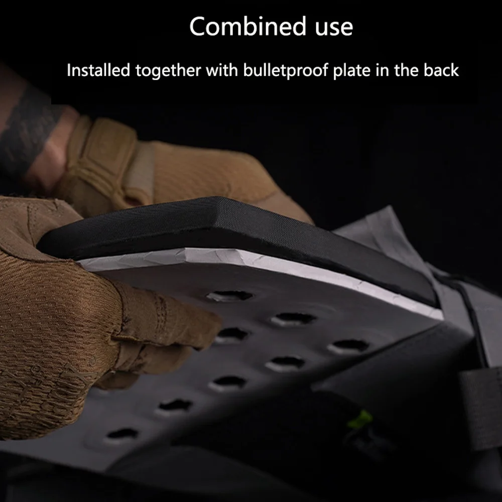 Soporte de placa de chaleco táctico, forro de placa a prueba de balas, protección de choque acolchada suave, placa de inserción, chaleco Airsoft de caza, almohadilla de choque - imagen 5