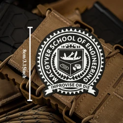 MacGyver Parche Táctico Militar Gancho Bucle Escuela Ingeniería Moral