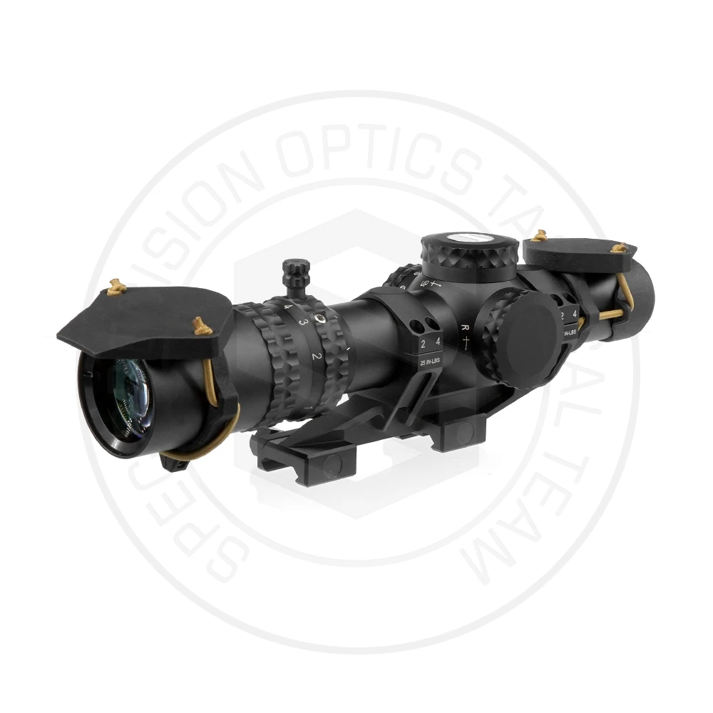 Tapa objetivo visor 30/34mm MOLLE – Combo trasera nailon ripstop 3D rifle scope - imagen 4