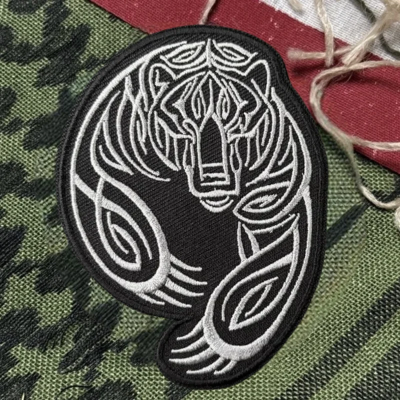 Parche bordado 3D de oso, chaleco táctico, parches militares con gancho y bucle para ropa, mochila, pegatinas decorativas, insignia de moral, brazalete - imagen 3