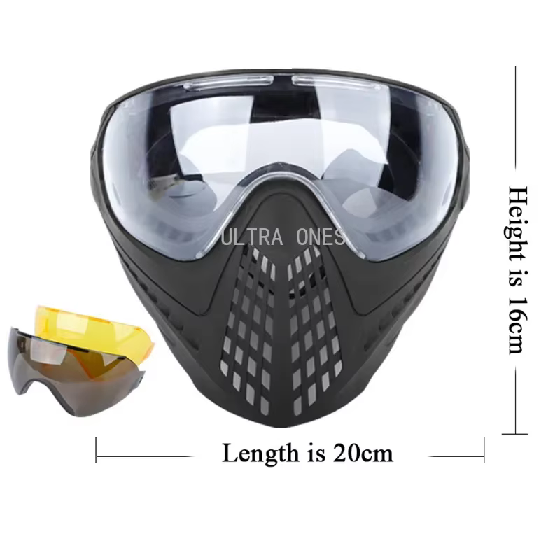 Máscara táctica de cara completa con protección para airsoft - imagen 3