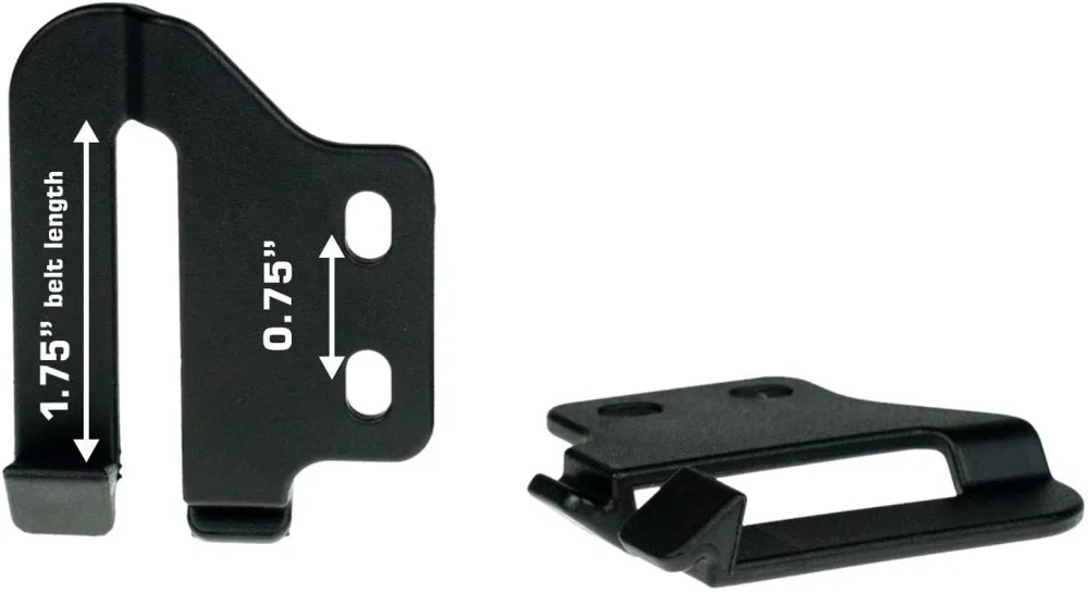 Un soporte de metal negro con una regla