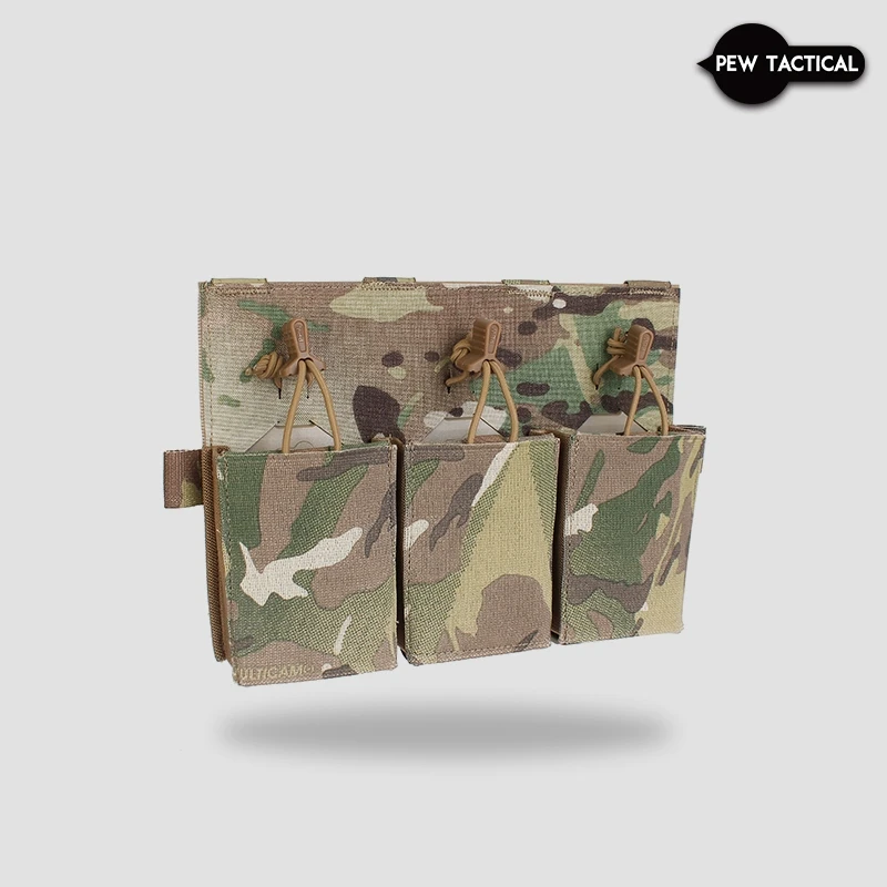 PEW TACTICAL HSP STYLE TRIPLE RIFLE MAG PLACARD PARA CP AIRSOFT bolsa con clip para revistas 5,56 7,62 5,45 FP13 - imagen 2