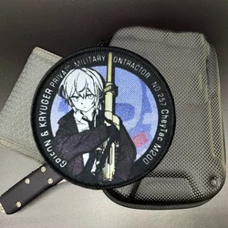 Parche morale anime con gancho táctil resistente para mochilas y equipo