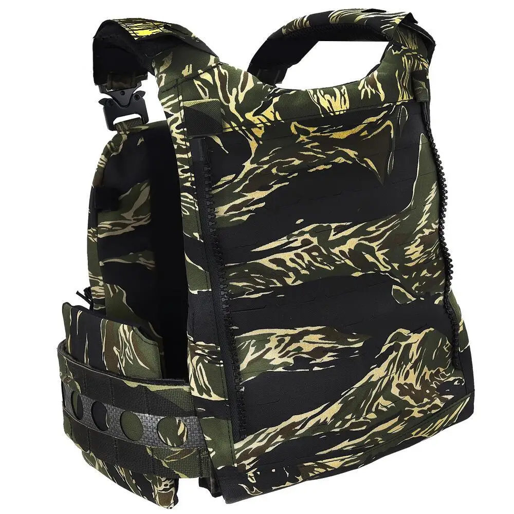 Nuevo chaleco táctico Ferro V5 FCPC portador de placa de caza raya de tigre/Woodland 556 bolsa de revista Triple Molle equipo de entrenamiento Airsoft - imagen 3