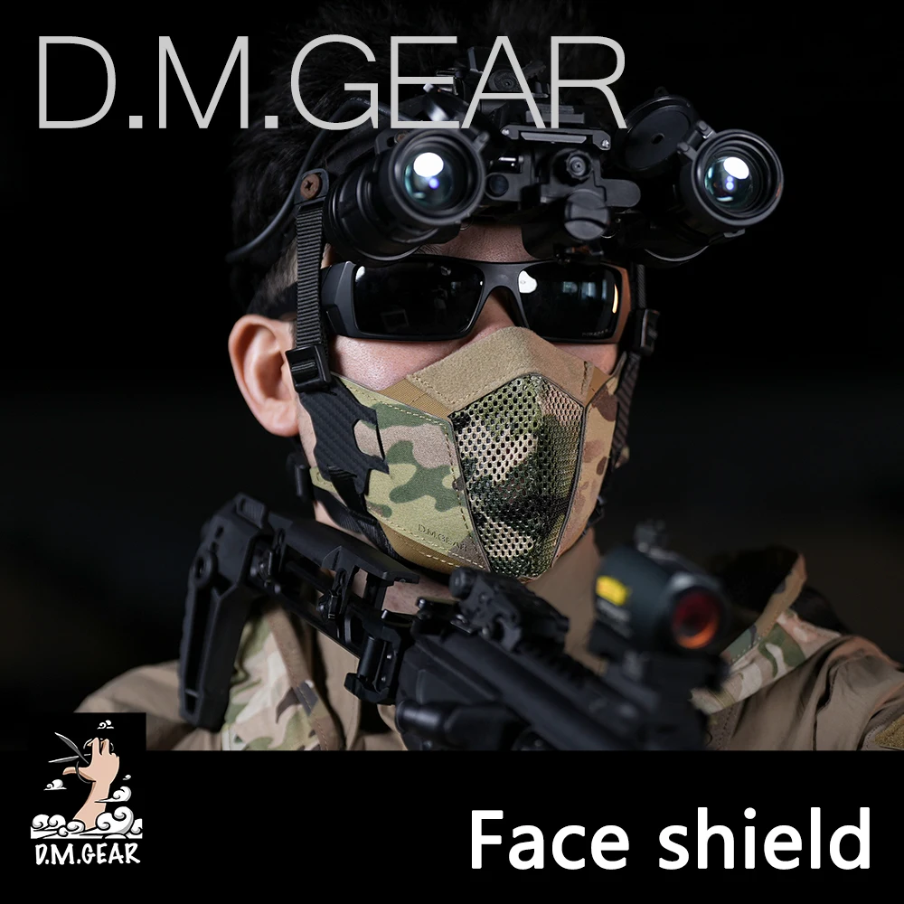 Máscara facial táctica antiniebla, equipo de Protección de caza, cómodo y transpirable, accesorio de equipo de Huting, corte láser Airsoft