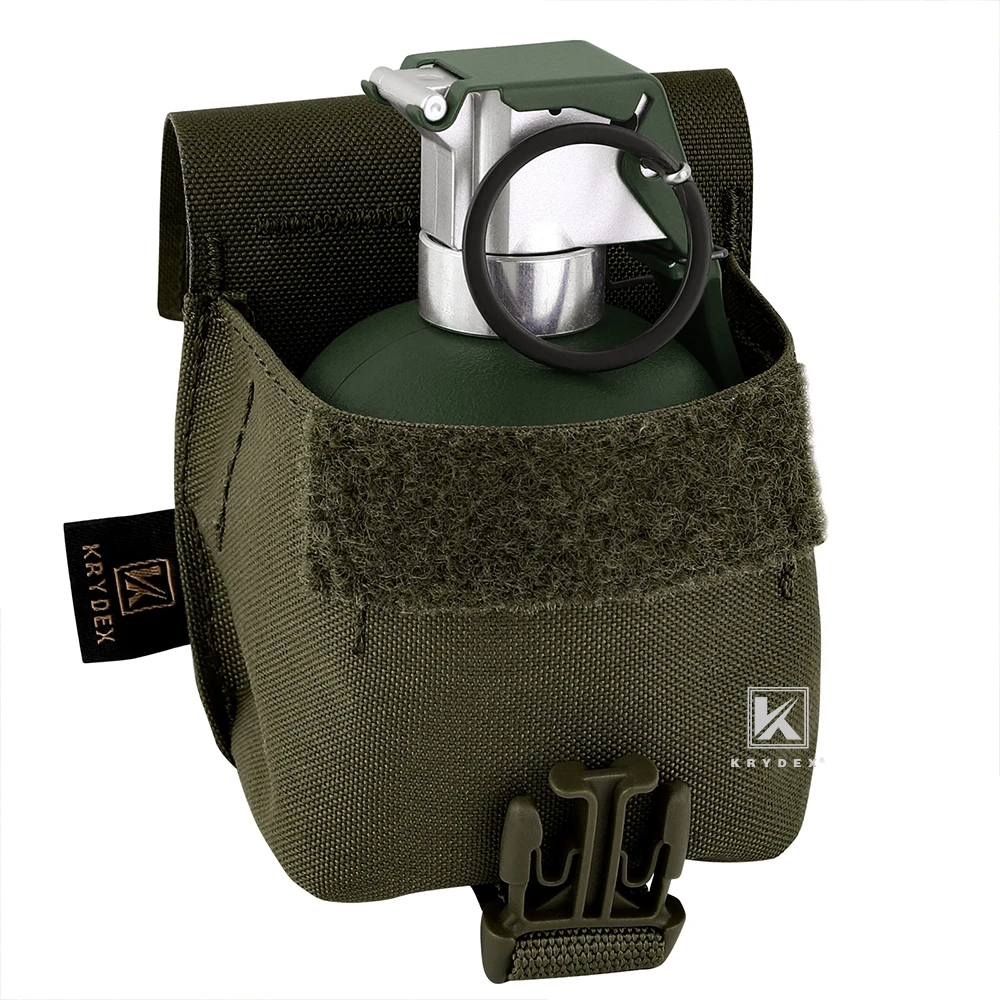 KRYDEX LBT Tactical Frag Grenad Pouch Durable Small Handy Army EDC Pouch Bag Paintball Hunting Airsoft Military Gear - imagen 4