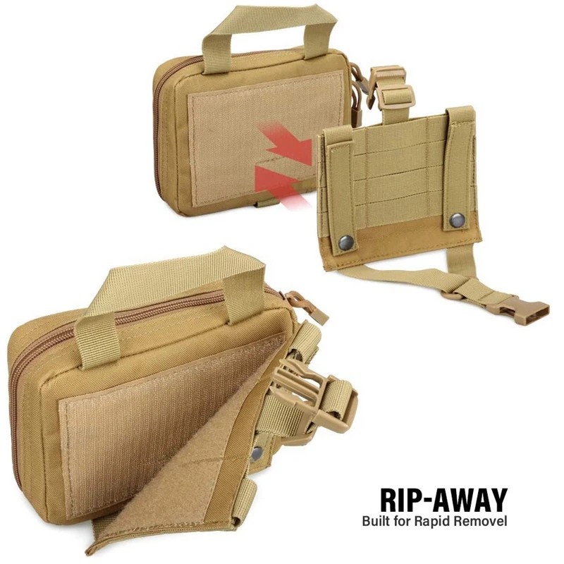 Bolsa táctica Molle Admin, botiquín de primeros auxilios, bolsa EDC médica de utilidad para supervivencia de acampada de emergencia - imagen 2